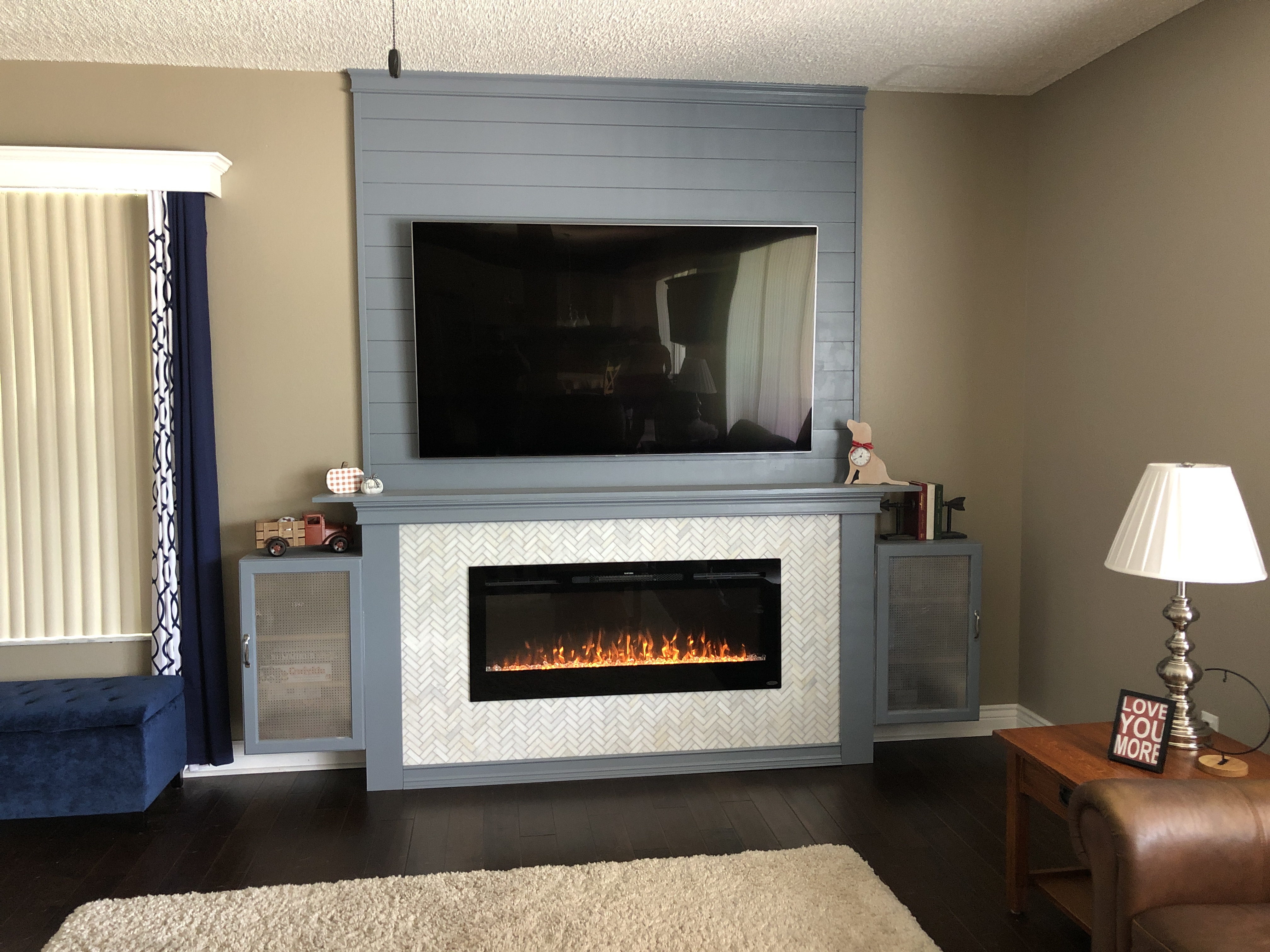 Making a Shiplap Wall with a TV Insert